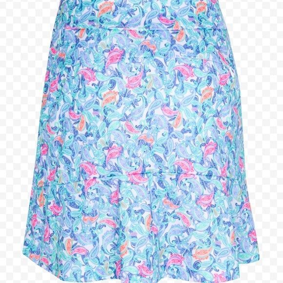 New with Tags Greg Norman Paisley Pull On Golf Tennis Athleisure Skort NWT - Picture 3 of 7